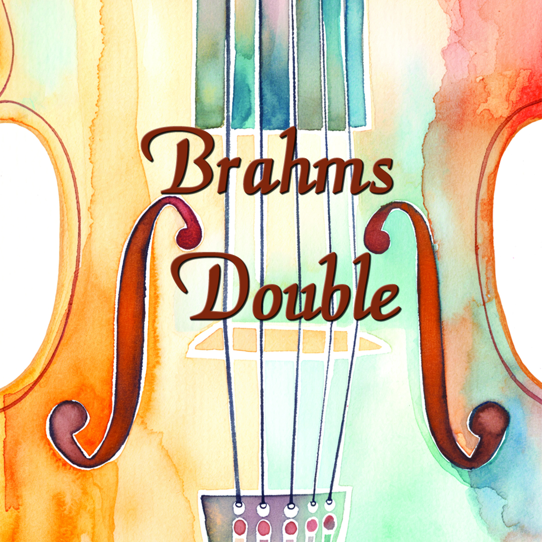 Brahms Double Concerto Image of a watercolor violin