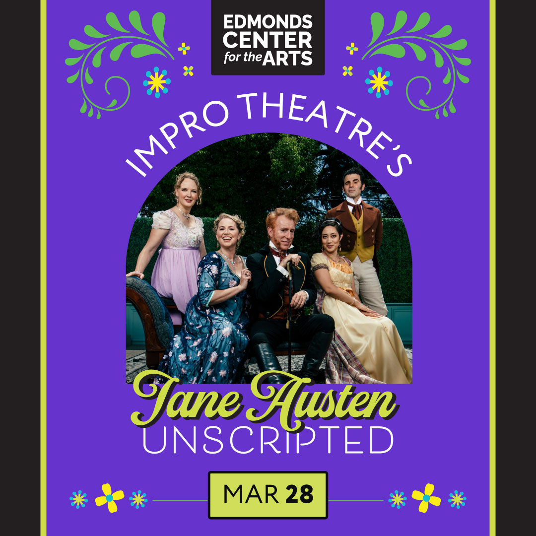 Impro-1080 Performer Jessica Vosk in a ballgown laughs on stage with her hands on her hips